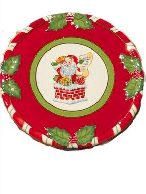 Christopher Radko 9" Plate, Santa Claus, Collectible Nostalgic